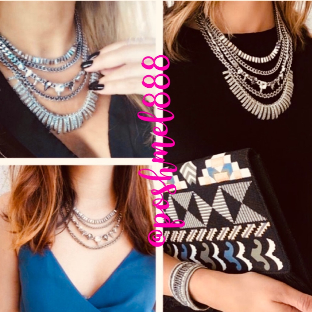 S D Versatile 4-In-1 Amelia Sparklesilverjewel Encrusted Statement N 119$